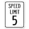 Signmission Speed Regulation Speed Limit 5 Mph Heavy-Gauge Alum Rust Proof Parking, 18" x 24", A-1824-22876 A-1824-22876 - alternate 1